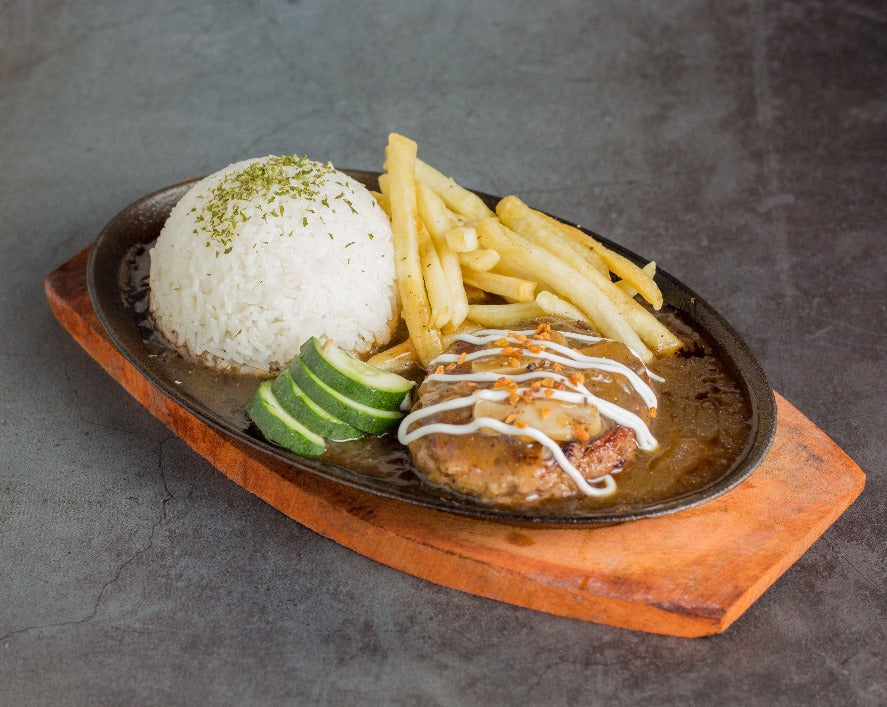 Sizzling Burger Steak
